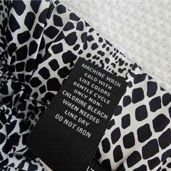 Lane Bryant Black and White Midi A-Line Pleated Skirt - Picture 6 of 11